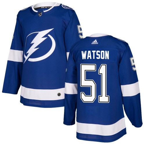 Men's Adidas Tampa Bay Lightning Austin Watson Blue Home Jersey - Authentic Men's Adidas Tampa Bay Lightning Austin Watson Blue Home Jersey - Authentic