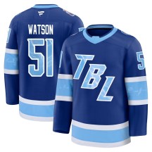 Youth Fanatics Tampa Bay Lightning Austin Watson Blue 2026 Stadium Series Jersey - Premium