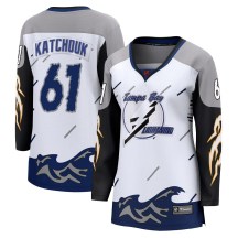Women's Fanatics Branded Tampa Bay Lightning Boris Katchouk White Special Edition 2.0 Jersey - Breakaway