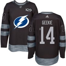 Men's Tampa Bay Lightning Conor Geekie Black 1917-2017 100th Anniversary Jersey - Authentic