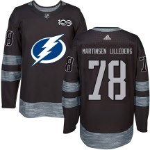 Men's Tampa Bay Lightning Emil Martinsen Lilleberg Black 1917-2017 100th Anniversary Jersey - Authentic