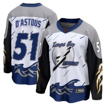 Men's Fanatics Branded Tampa Bay Lightning Charles-Edouard D'Astous White Special Edition 2.0 Jersey - Breakaway