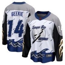 Men's Fanatics Branded Tampa Bay Lightning Conor Geekie White Special Edition 2.0 Jersey - Breakaway