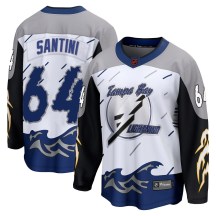 Men's Fanatics Branded Tampa Bay Lightning Steven Santini White Special Edition 2.0 Jersey - Breakaway