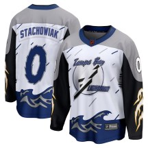 Men's Fanatics Branded Tampa Bay Lightning Wojciech Stachowiak White Special Edition 2.0 Jersey - Breakaway