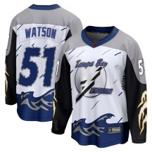 Men's Fanatics Branded Tampa Bay Lightning Austin Watson White Special Edition 2.0 Jersey - Breakaway