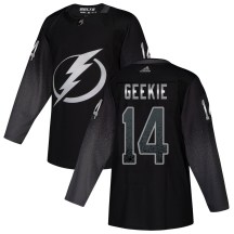 Men's Adidas Tampa Bay Lightning Conor Geekie Black Alternate Jersey - Authentic