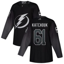 Men's Adidas Tampa Bay Lightning Boris Katchouk Black Alternate Jersey - Authentic