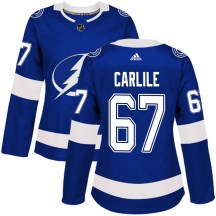 Women's Adidas Tampa Bay Lightning Declan Carlile Blue Home Jersey - Authentic Women's Adidas Tampa Bay Lightning Declan Carlile Blue Home Jersey - Authentic