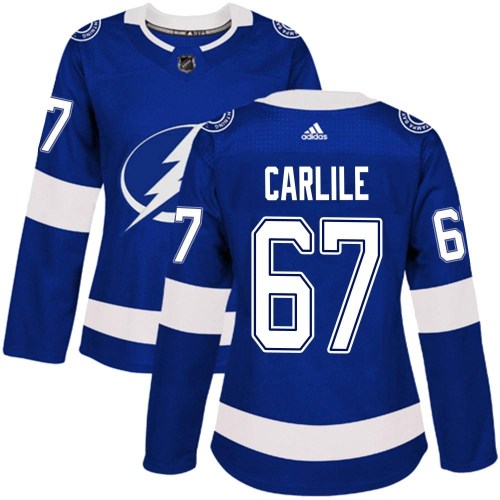 Women's Adidas Tampa Bay Lightning Declan Carlile Blue Home Jersey - Authentic Women's Adidas Tampa Bay Lightning Declan Carlile Blue Home Jersey - Authentic