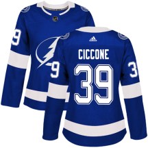 Women's Adidas Tampa Bay Lightning Enrico Ciccone Blue Home Jersey - Authentic Women's Adidas Tampa Bay Lightning Enrico Ciccone Blue Home Jersey - Authentic