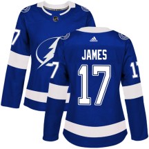Women's Adidas Tampa Bay Lightning Dominic James Blue Home Jersey - Authentic Women's Adidas Tampa Bay Lightning Dominic James Blue Home Jersey - Authentic