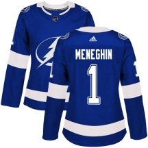 Women's Adidas Tampa Bay Lightning Harrison Meneghin Blue Home Jersey - Authentic Women's Adidas Tampa Bay Lightning Harrison Meneghin Blue Home Jersey - Authentic