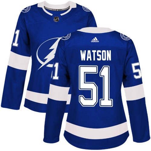 Women's Adidas Tampa Bay Lightning Austin Watson Blue Home Jersey - Authentic