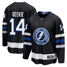 Men's Fanatics Branded Tampa Bay Lightning Conor Geekie Black Breakaway Alternate Jersey - Premier