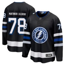 Men's Fanatics Branded Tampa Bay Lightning Emil Lilleberg Black Breakaway Alternate Jersey - Premier