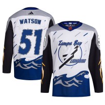 Men's Adidas Tampa Bay Lightning Austin Watson White Reverse Retro 2.0 Jersey - Authentic