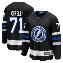 Youth Fanatics Branded Tampa Bay Lightning Anthony Cirelli Black Breakaway Alternate Jersey - Premier