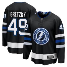 Youth Fanatics Branded Tampa Bay Lightning Brent Gretzky Black Breakaway Alternate Jersey - Premier
