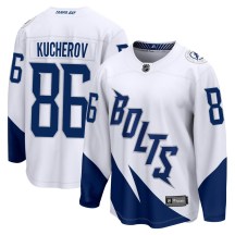 Men's Fanatics Branded Tampa Bay Lightning Nikita Kucherov White 2022 Stadium Series Jersey - Breakaway