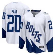 Men's Fanatics Branded Tampa Bay Lightning Nick Paul White 2022 Stadium Series Jersey - Breakaway
