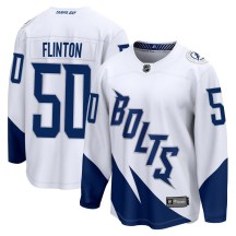 Youth Fanatics Branded Tampa Bay Lightning Cooper Flinton White 2022 Stadium Series Jersey - Breakaway