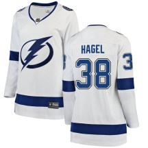 Women's Fanatics Branded Tampa Bay Lightning Brandon Hagel White Away Jersey - Breakaway