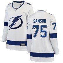 Women's Fanatics Branded Tampa Bay Lightning Ethan Samson White Away Jersey - Breakaway