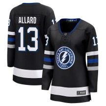 Women's Fanatics Branded Tampa Bay Lightning Tristan Allard Black Breakaway Alternate Jersey - Premier Women's Fanatics Branded Tampa Bay Lightning Tristan Allard Black Breakaway Alternate Jersey - Premier