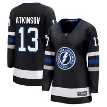 Women's Fanatics Branded Tampa Bay Lightning Cam Atkinson Black Breakaway Alternate Jersey - Premier