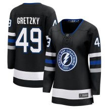 Women's Fanatics Branded Tampa Bay Lightning Brent Gretzky Black Breakaway Alternate Jersey - Premier