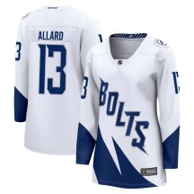 Women's Fanatics Branded Tampa Bay Lightning Tristan Allard White 2022 Stadium Series Jersey - Breakaway