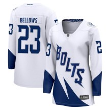 Women's Fanatics Branded Tampa Bay Lightning Brian Bellows White 2022 Stadium Series Jersey - Breakaway