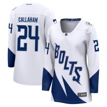 Women's Fanatics Branded Tampa Bay Lightning Ryan Callahan White 2022 Stadium Series Jersey - Breakaway Women's Fanatics Branded Tampa Bay Lightning Ryan Callahan White 2022 Stadium Series Jersey - Breakaway