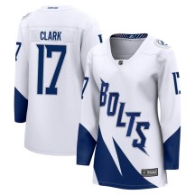 Women's Fanatics Branded Tampa Bay Lightning Wendel Clark White 2022 Stadium Series Jersey - Breakaway