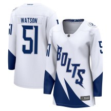 Women's Fanatics Branded Tampa Bay Lightning Austin Watson White 2022 Stadium Series Jersey - Breakaway