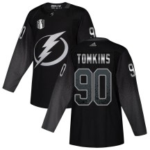 Youth Adidas Tampa Bay Lightning Matt Tomkins Black Alternate 2022 Stanley Cup Final Jersey - Authentic